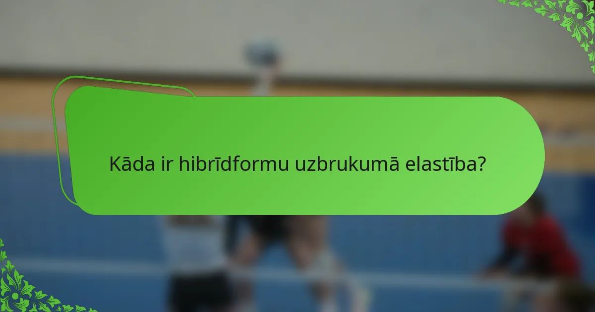 Kāda ir hibrīdformu uzbrukumā elastība?